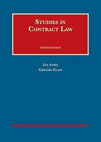 Studies in Contract Law (University Casebook Series) de Ayres, Ian; Klass, Gregory