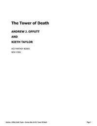 Cormac Mac Art: The Tower of Death by Andrew J. (based on Robert E. Howard character) Offutt - Paperback - 1982 - from Massoglia Books (SKU: 0089762)