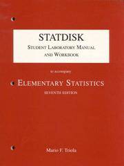 Statdisk Student Lab Manual and Workbook to Elementary Statistics 7/E 85920