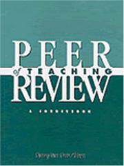 Peer Review of Teaching : A Sourcebook