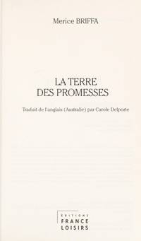 La Terre Des Promesses by Merice Briffa - Hardcover - 2008 - from Nerman's Books and Collectibles (SKU: 2FL0077)