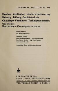 Technical Dictionary of Heating, Ventilation, Sanitary Engineering