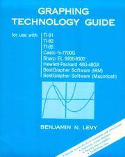 Graphing Technology Guide (for use with TI-81, TI-82, TI-85, Casio fx-7700G, Sharp EL 9200-9300,...