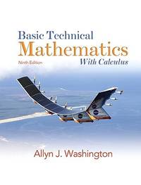Basic Technical Mathematics With Calculus (ISBN: 9780138142261)