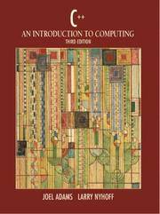 C++: An Introduction to Computing (3rd Edition)