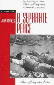 image of Literary Companion Series - A Separate Peace (paperback edition)