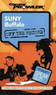 Suny Buffalo College Prowler off the Record : Inside State University of New York