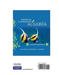 Elementary and Intermediate Algebra (ISBN: 9780321588265)