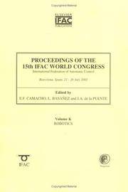 Proceedings of the 15th Ifac World Congress, Vol. K: Robotics