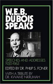 Web Du Bois Speaks