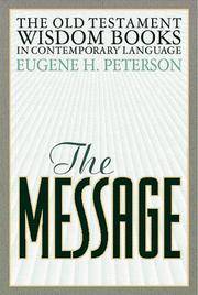 cover of The Message: Old Testament Wisdom Books
