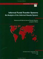 Informal Fund Transfer Systems: An Analysis of the Informal Hawala System (IMF*s Occasional Papers)