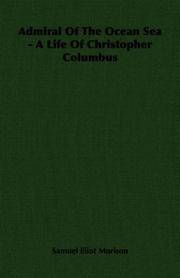 cover of Admiral of the Ocean Sea - A Life of Christopher Columbus