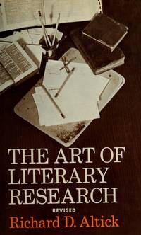 ART of LITERARY RESEARCH, the REVISED