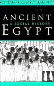 Ancient Egypt: A Social History.
