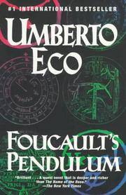 Foucault&#039;s Pendulum by Eco, Umberto