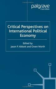 Critical Perspectives on International Political Economy (Advances in Political Science)