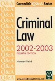 Q & A Series Criminal Law (Q & A)