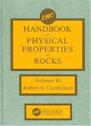 Handbook of Physical Properties of Rocks, Volume III 