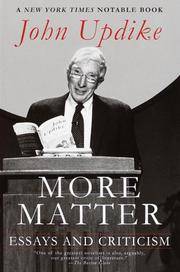 image of More Matter: Essays and Criticism