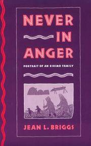 cover of Never in Anger: Portrait of an Eskimo Family