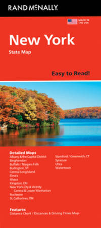 Rand McNally Easy to Read Folded Map: New York State Map