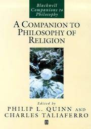 A Companion To Philosophy Of Religion