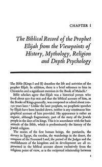 The prophet Elijah in the development of Judaism: A depth-psychological study (The Littman...