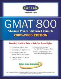 Kaplan GMAT 800, 2005-2006