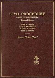 Civil Procedure Cases And Materials Eighth 8th Edition