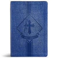 KJV Kids Bible, Royal Blue LeatherTouch : Easy to Use, Red Letter, Ribbon Marker, Study Helps for...