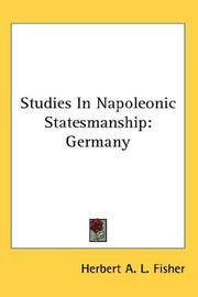 Studies In Napoleonic Statesmanship