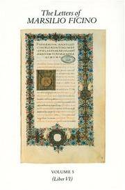 image of The Letters of Marsilio Ficino: Volume 5