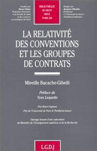 la relativitÃ© des conventions et les groupes de contrats