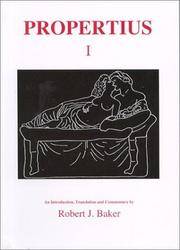 image of Propertius: Bk. 1 (Classical Texts)