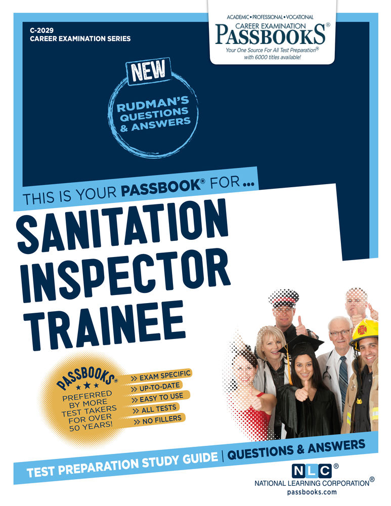 Sanitation Inspector Trainee (C2029) Passbooks Study Guide (Career