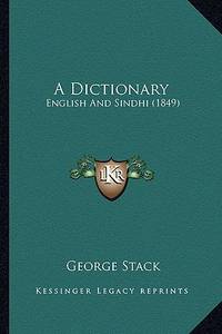 A Dictionary: English and Sindhi (1849)
