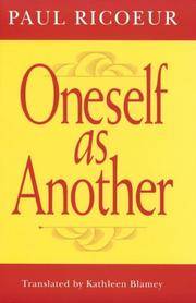 Oneself As Another