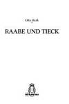 Raabe Und Tieck (Wilhelm Raabe-Studien) (German Edition) by Otto Huth - Paperback - 1985 - from The John Bale Books LLC (SKU: 000856dll)