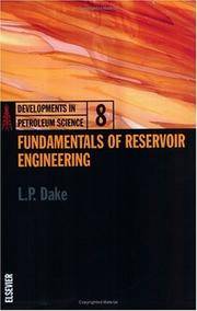 Fundamentals of Reservoir Engineering (Developments in Petroleum Science )