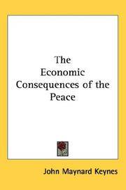 cover of The Economic Consequences of the Peace