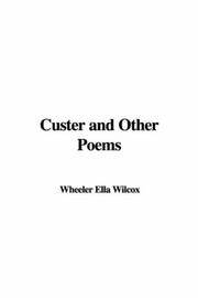 image of Custer and Other Poems