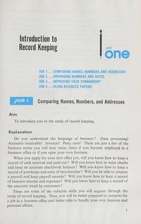 Clerical record keeping, course I by Solomon C. Steinfeld; Harold Baron ...