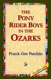 The Pony Rider Boys In the Ozarks