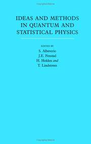 Ideas and Methods in Quantum and Statistical Physics:  Volume 2