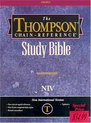image of Thompson Chain Reference Bible (Style 809black) - Regular Size NIV - Bonded Leather