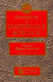 CRC Handbook of Materials Science, Volume I: General Properties
