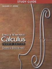 Study Guide Single Variable Calculus (4th