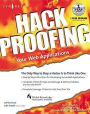 Hack Proofing Your Web Applications