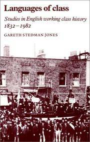 Languages of Class: Studies in English Working Class History 1832-1982 by Gareth Stedman Jones - Paperback - 1984 - from KALAMOS BOOKS (SKU: 33267)